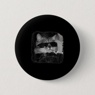 Cigarette Kitten Gang Cat Smoking Cigarette Funny Knapp