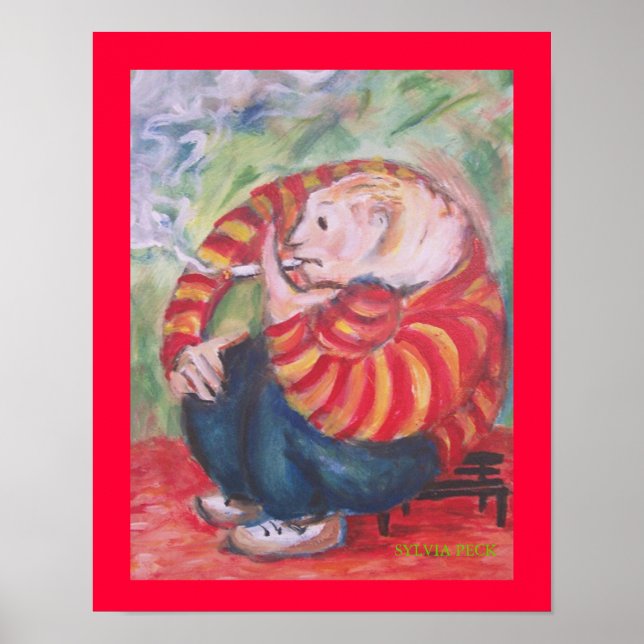 Cigarette Smoker Poster (Framsidan)