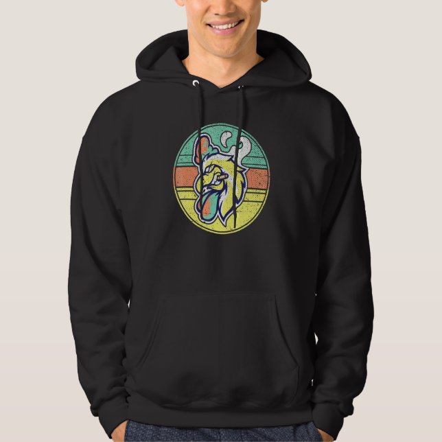 Cigarette Smoker Tupp Farmer Farm Animal Chicke Hoodie (Framsida)