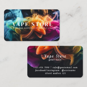 Cigarette Tobacco Vape Store Visitkort
