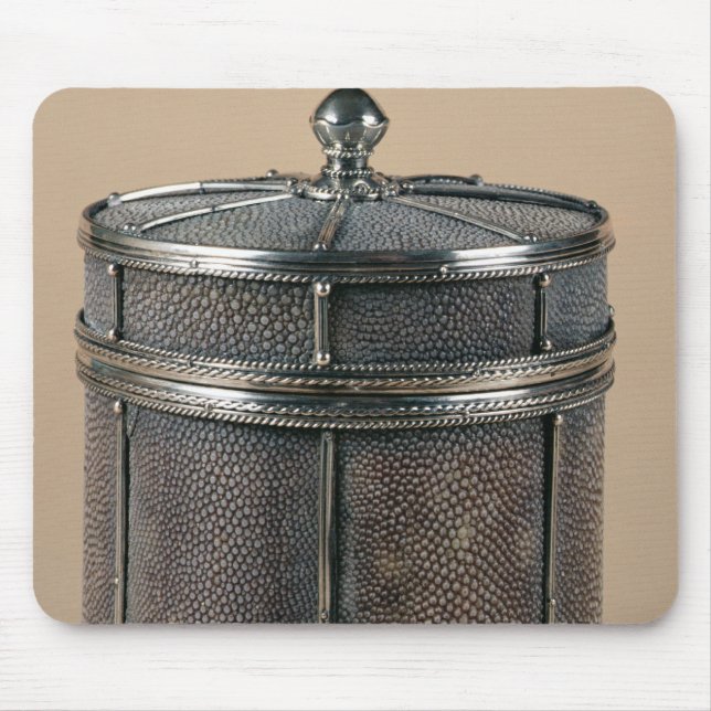 Cigaretten boxas med shagreen sidor, 1928 musmatta (Framsidan)