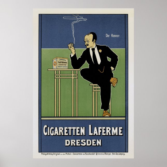 Cigaretten Laferme Dresden Poster (Framsidan)