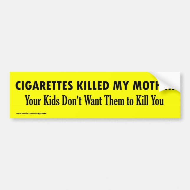 CIGARETTER DÖDADE MIN MOR BILDEKAL (Framsidan)