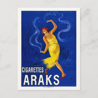 Cigarettes Araks Vintage affisch Cappiello Leonett Vykort