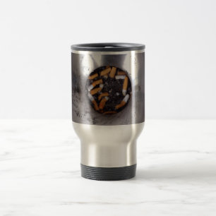 Cigarettknappar i Silver Rökare Ashtray, lustigt Resemugg