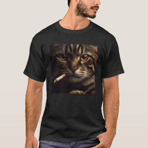 Cigarettpropp Rökning Kattunge Gen Z Aesthetic P T Shirt