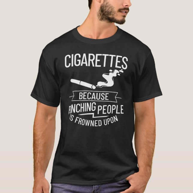 Cigarettrökning Elektronisk rökning Fodral Rökning T Shirt (Framsida)