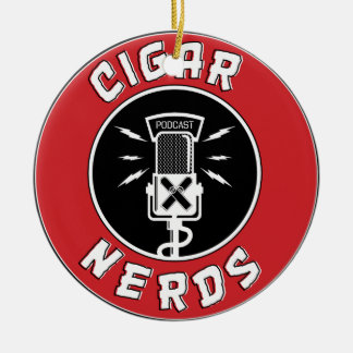 CigarNerdsLogo Julgransprydnad Keramik