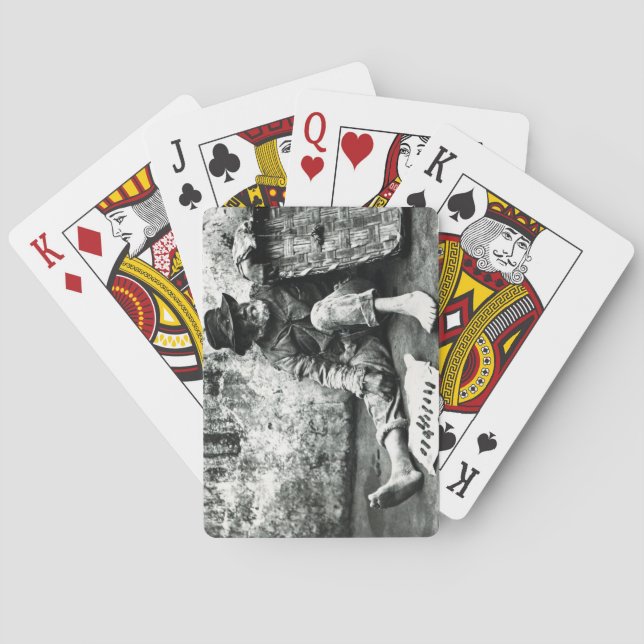 Cigarr-avsluta säljare, c, 1865 (b-/wfotoet) kortlek (Baksidan)