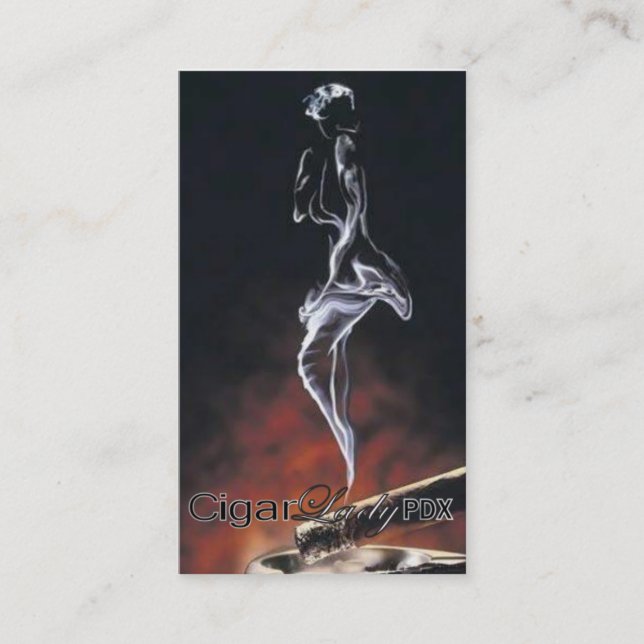 Cigarrdam PDX 2 Visitkort (Framsida)