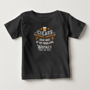 Cigarrer löser de flesta av mina problem Whiskey T Shirt