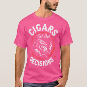 Cigarrer Och Dåliga Beslut Liten Svart T Shirt