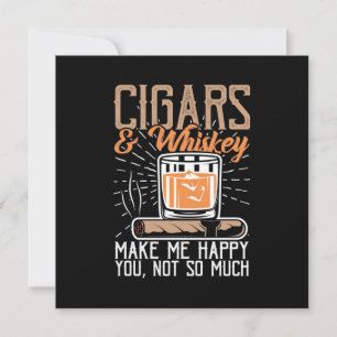 Cigarrer och whiskey gör mig glad inbjudningar