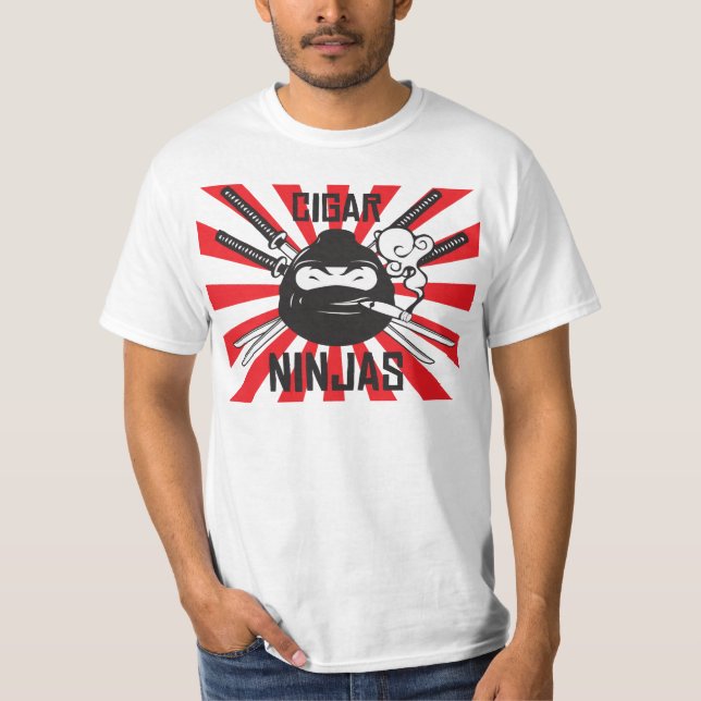 CigarrNinja skjorta T-shirt (Framsida)