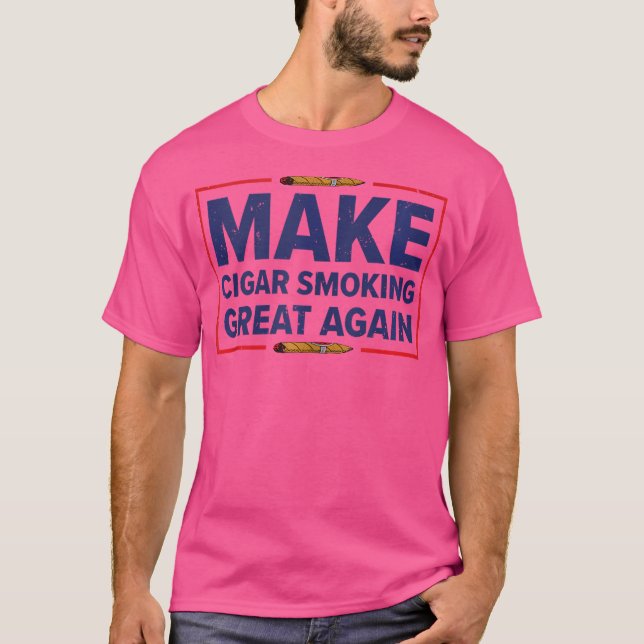 Cigarrrökning Cigarrer Rökare T Shirt (Framsida)