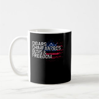 Cigars CHIMPANZEES Guns & Freedom Kaffemugg