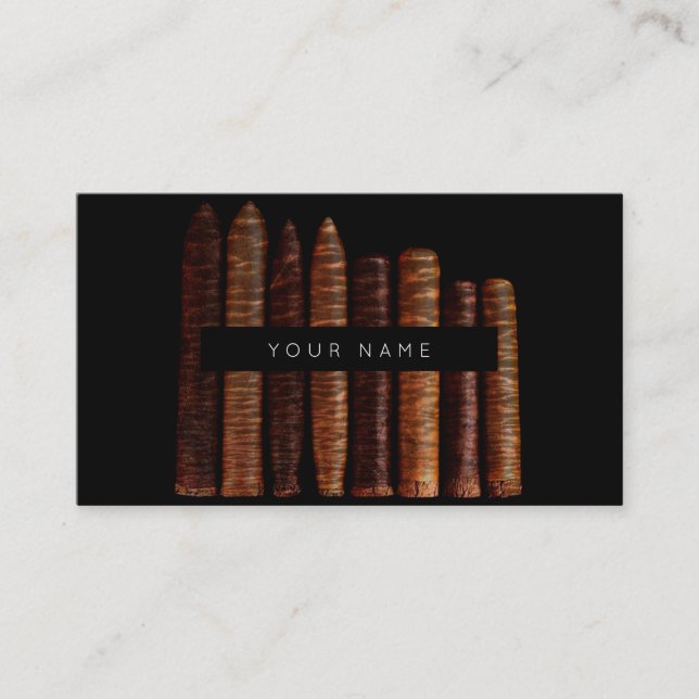 Cigars Habana Cuban Black Vip Visitkort (Framsida)