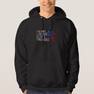 Cigars Liqueur Guns & Freedom T Shirt Liqueurs Pub Hoodie