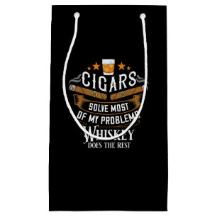 Cigars löser de flesta av mina problem Whiskey