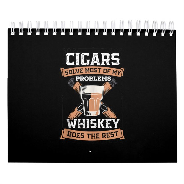 Cigars löser de flesta av mina problem Whiskey Kalender (Omslag)
