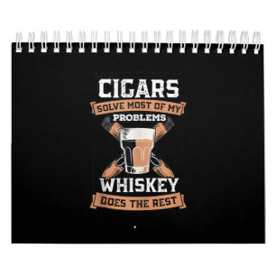 Cigars löser de flesta av mina problem Whiskey Kalender