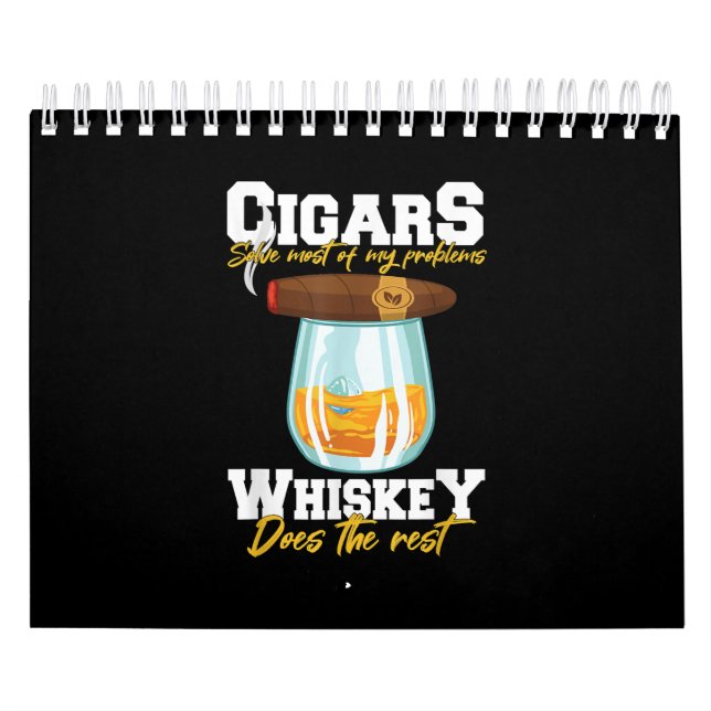 Cigars löser de flesta av mina problem Whiskey Kalender (Omslag)