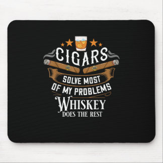 Cigars löser de flesta av mina problem Whiskey Musmatta