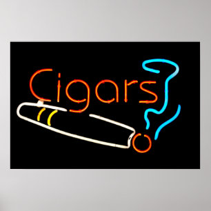 Cigars Neon-tecken Poster