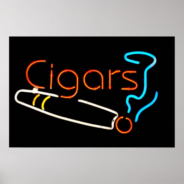 Cigars Neon-tecken Poster (Framsidan)