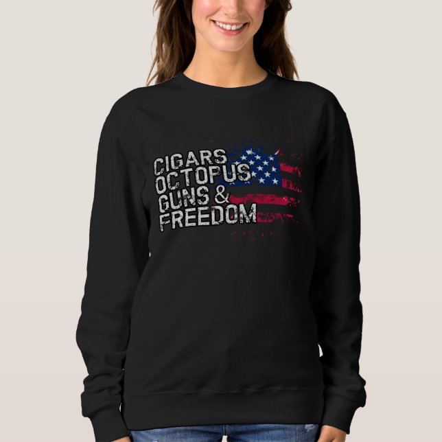Cigars OCTOPUS Guns & Freedom  OCTOPUS T Shirt (Framsida)