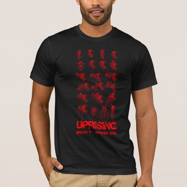 CIKADAUPPROR: AVELS- V TEE SHIRT (Framsida)