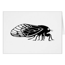 Cikador - Cigales - Magicicadas - sommarrykte Hälsningskort