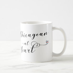 Cikagoan At Heart Mugg, Chicago Kaffemugg