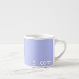 Cikoriablommblåblå färg namn espressomugg