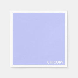 Cikoriablommblåblå färg namn pappersservett