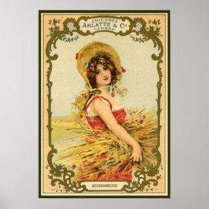 Cikory Harvest Advertisement Poster
