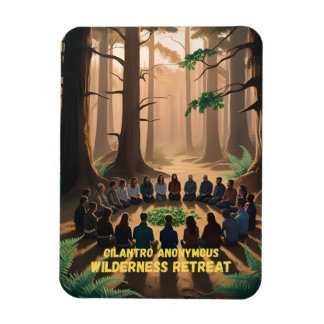 Cilantro Anonymous Wilderness Retreat - Magnet