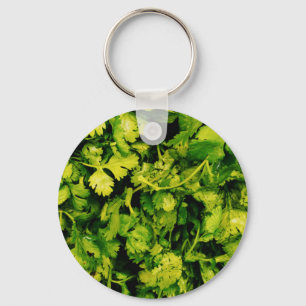 Cilantro/Coriander Löv Nyckelring