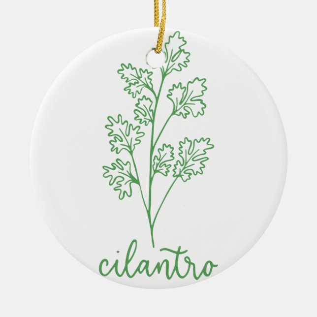 CILANTRO JULGRANSPRYDNAD KERAMIK (Framsidan)