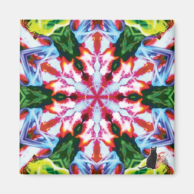 Cilantro Kaleidoscope Magnet (Framsidan)