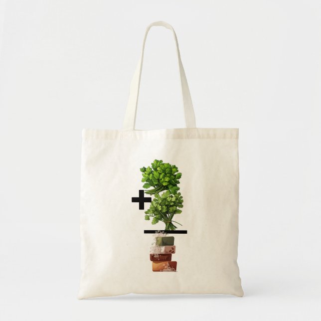 Cilantro Math - Funny Anti-Cilantro Tygkasse (Framsidan)