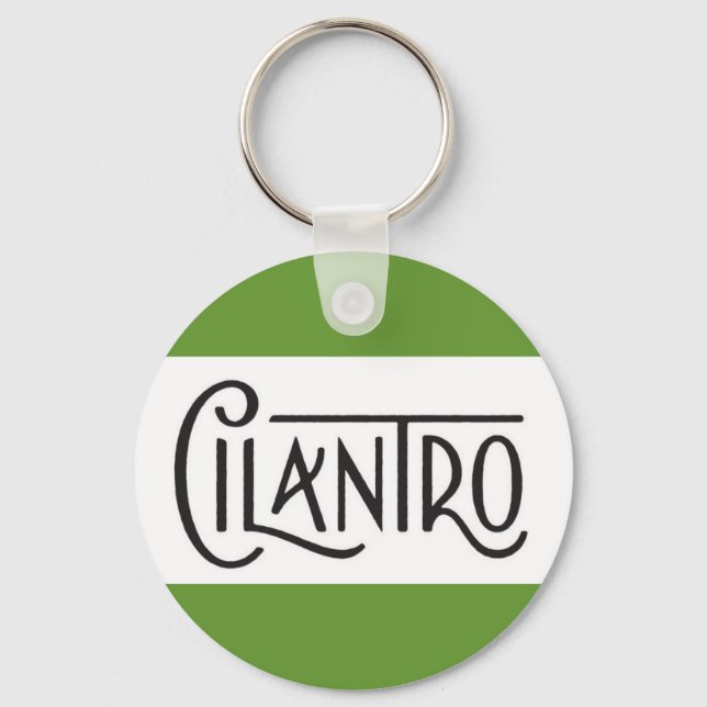 CILANTRO SPICES ORD COOKING TASTY KEYCHAIN NYCKELRING (Framsida)