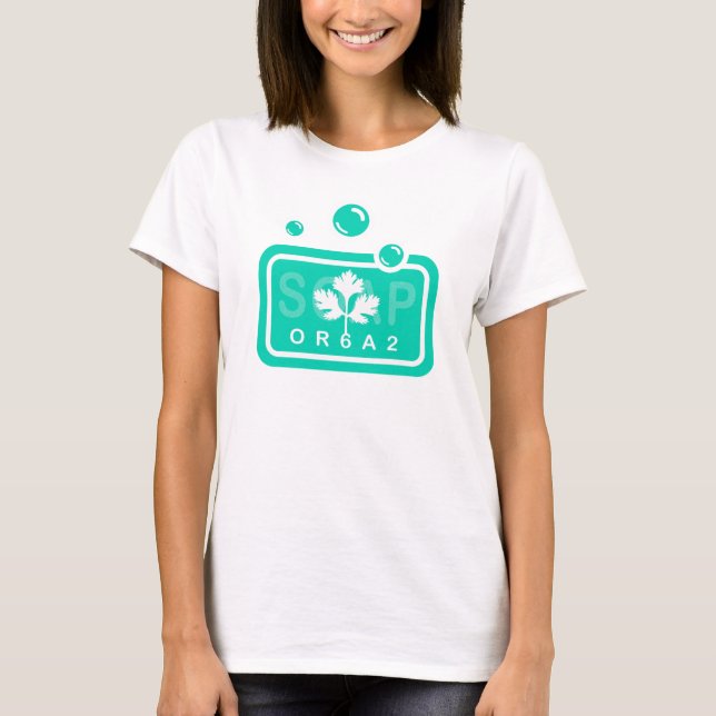Cilantro Tastes Soapy T Shirt (Framsida)