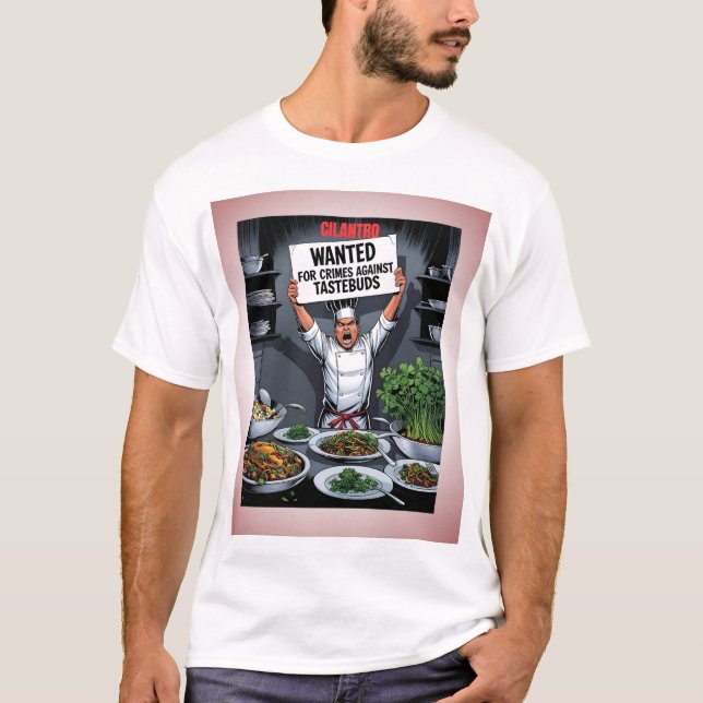 Cilantro - vill ha brott mot tastebuds t shirt (Framsida)