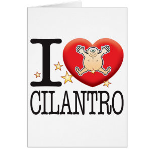 Cilantrokärlekman Hälsningskort
