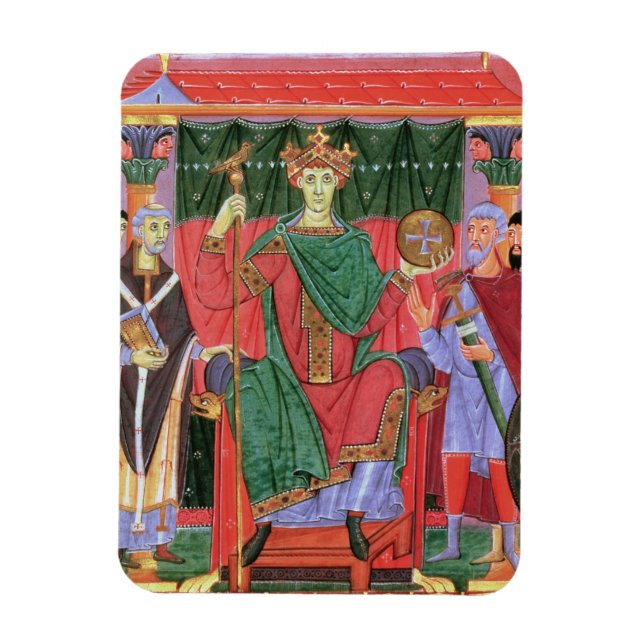 Cim.4453 f.42r Heliga Roman Emperor Otto III Enth Magnet (Vertikal)