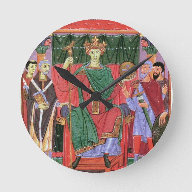 Cim.4453 f.42r Heliga Roman Emperor Otto III Enth Rund Klocka (Framsida)