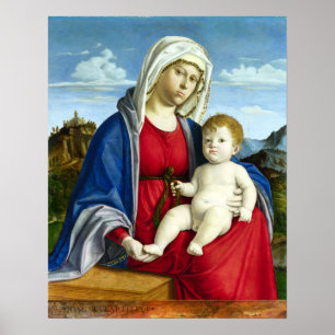 Cima da Conegliano Madonna och barn Poster