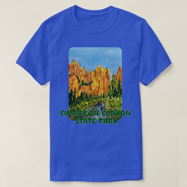 Cimarron Canyon State Park New mexico T Shirt (Design framsida)