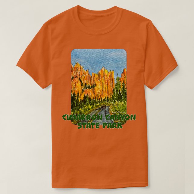 Cimarron Canyon State Park New mexico T Shirt (Design framsida)